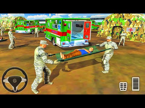 US Army Ambulance Driving - Service Van Rescue Driver Simulator - Android Gameplay