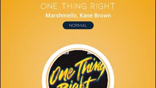 Cover art for One Thing Right (Beatstar Version)