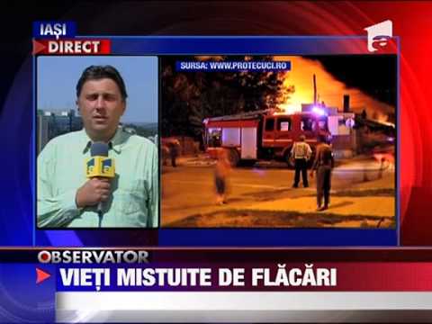 Copii arsi de vii in casa 25 AUGUST 2011