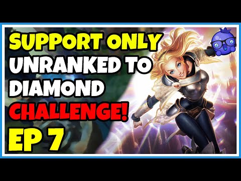 Support Unranked to Diamond Challenge - Episode 7 - Lux