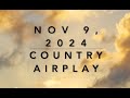 Billboard Top 60 Country Airplay Nov 9 2024