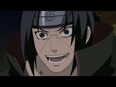 sasuke vs itachi, itachi goes crazy, sasuke curse mark removed, English dubbed
