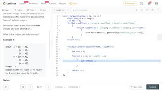 YouTube video 'LeetCode 835. [Medium] Image Overlap'