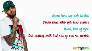 Famous Fresh - Leave Broke (feat. Chris Brown) [LYRIC VIDEO]