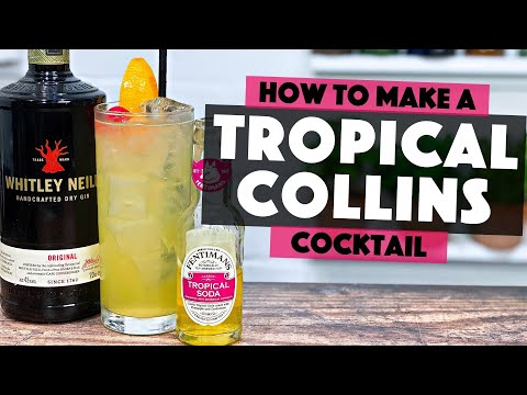 Tom Collins Drink - TROPICAL | Easy Gin Cocktail