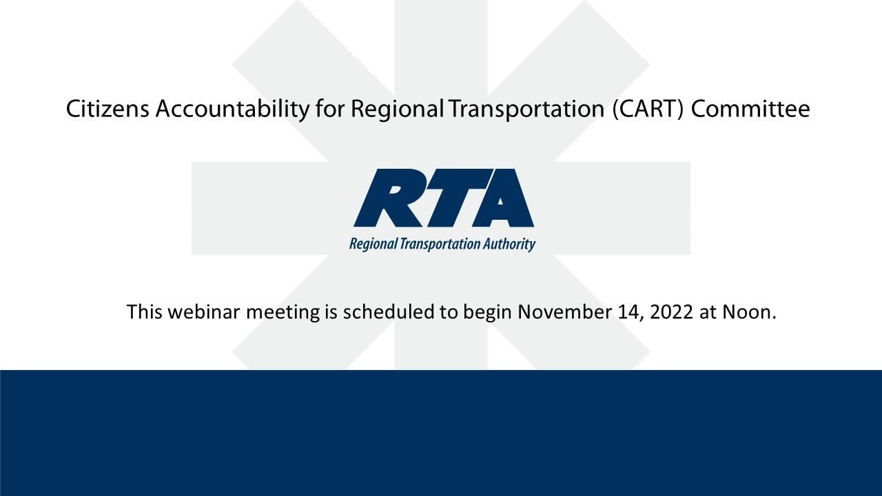 Citizens Accountability for Regional Transportation Committee Nov 14, 2022 12:00 p.m.