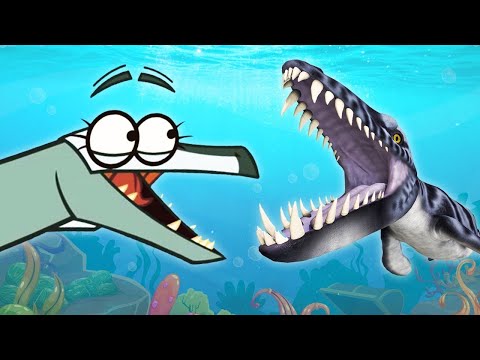 PLESIOSAURUS Vs CROCODILE | UNDERWATER Dinosaur | Cartoon for Kids | Dinosaur Facts | I'm A Dinosaur