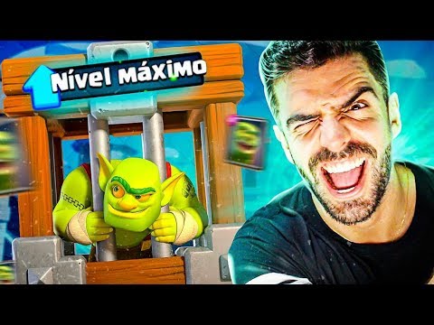 MELHOREI JAULA DE GOBLIN PARA O NÍVEL MAXIMO NO CLASH ROYALE!