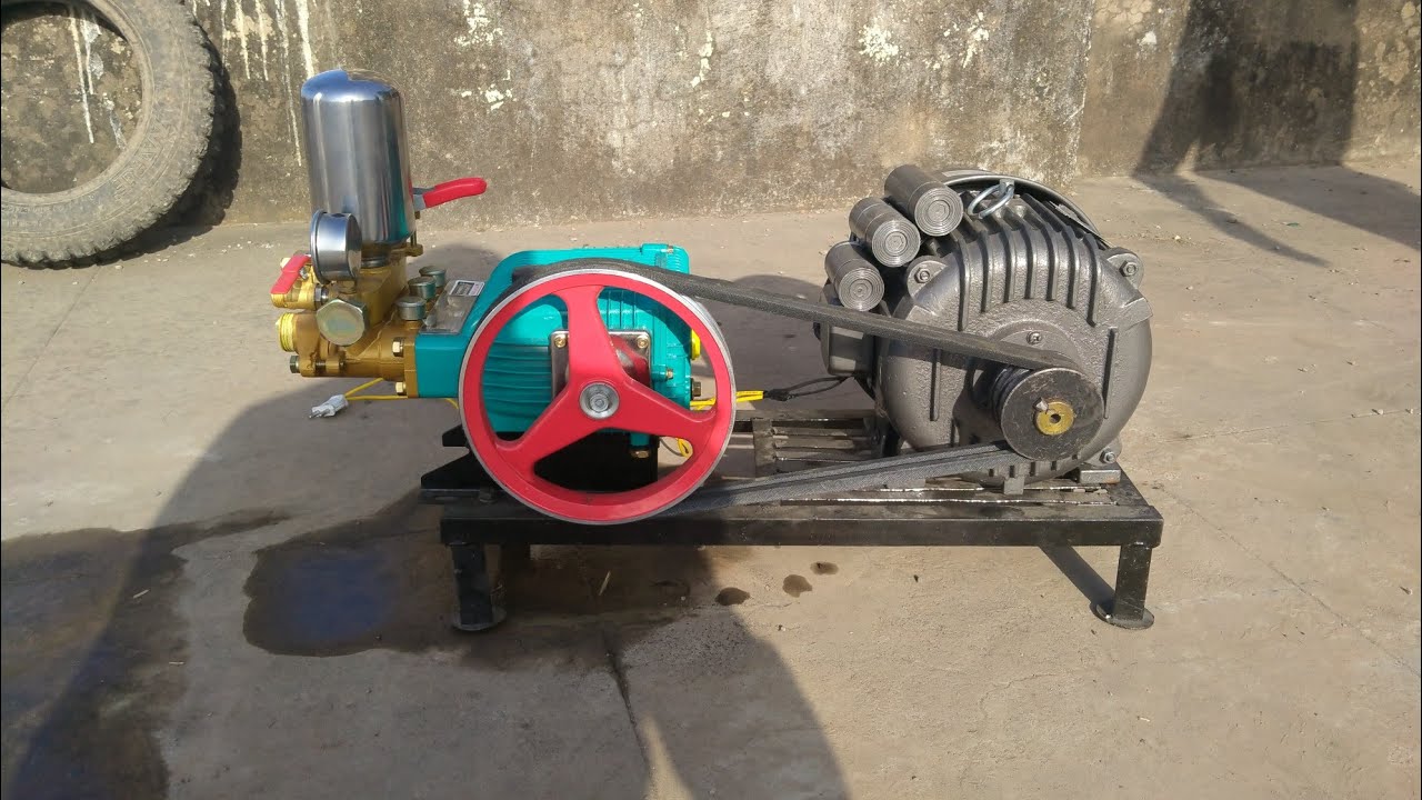 Watch video Agricultural HTP Sprayer Set, Electric HTP Pump Set, Three Piston Pressure Spray, Triplex Compressor Now Agricultural HTP Sprayer Set, Electric HTP Pump Set, Three Piston Pressure Spray, Triplex Compressor