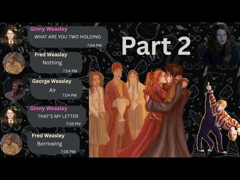 Ginny’s Secret Letter EXPOSED by Fred & George 😂 | Hinny Part 2 #harrypotter #hogwartsgroupchat 