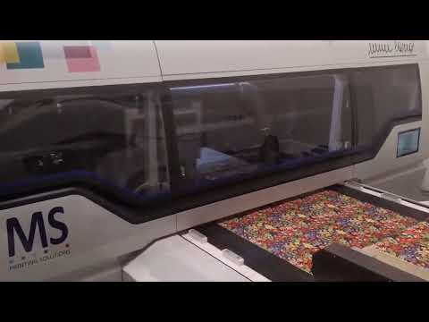 Behind the scenes ...&nbsp; Our reactive ink DIGISTAR BELLAGIO BIB printed by MS Printing Solutions' MiniLario. The perfect combo for the best printing results!