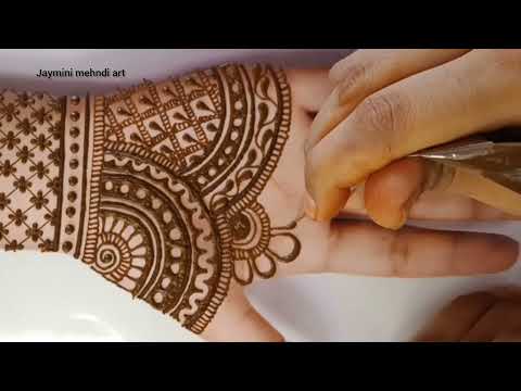easy full front hand mehndi designs/bridal mehndi design/new mehndi designs 2024#mehndi#hennaartist