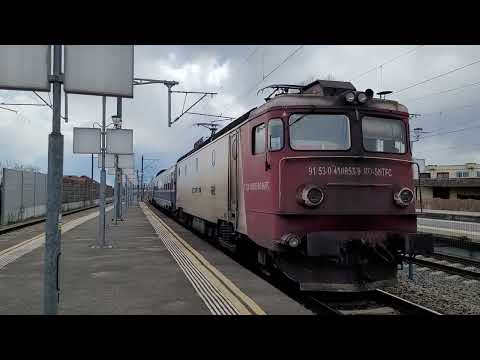 Alba Iulia: R 2036 train (Simeria - Cluj Napoca). 41 0053-9 + 22-76 005-7 + 36-16 021-1
