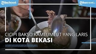 Cicipi Bakso Kameumeut Bekasi Laris Diburu Pembeli, Sehari Jualan Laku 150 Kg