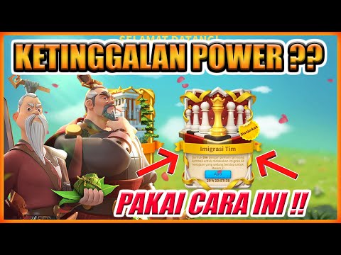 SOLUSI KETINGGALAN POWER DAN PEMAIN PENSI RISE OF KINGDOMS !!