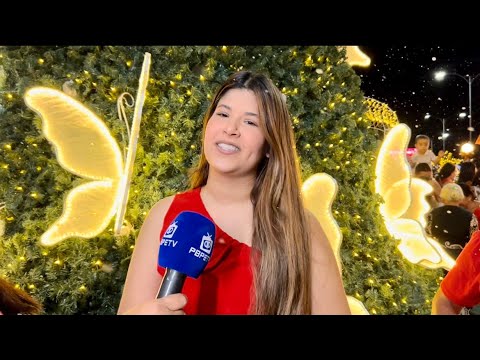 Prefeita Thallita Fonseca acende as luzes de Natal em Camutanga