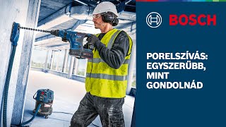 Hatékony porelszívás Bosch Professional megoldásokkal