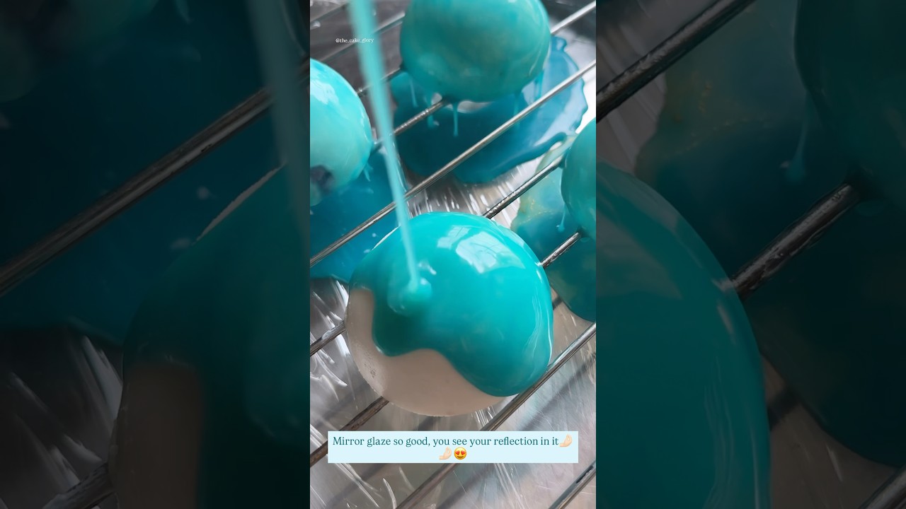 Not a filter. Not glass. Just pure CAKE MAGIC ✨ ​⁠@the_cake_glory #mirrorglaze #entremetcake