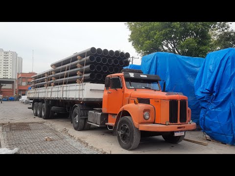 04/08 Registrando a carreta do Jaca carregada de tubos! São Paulo X Taquarituba SP 