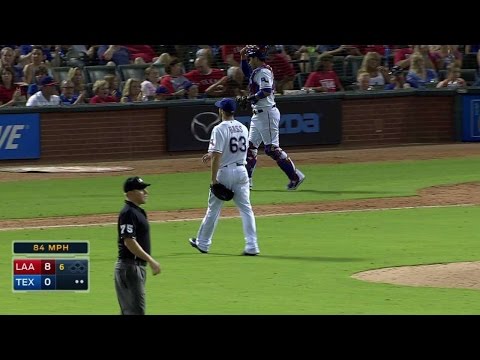 LAA@TEX: Bass strikes out Cron to escape jam in 6th