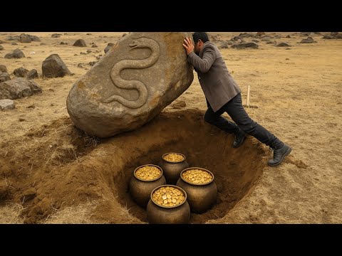 A Secret Hidden for Centuries Revealed: Million-Dollar Treasure Found Under Snake-Carved Rock!
