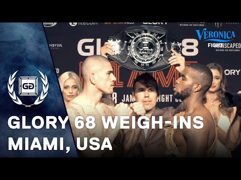 Highlight weigh-ins GLORY 68 vanuit Miami, USA