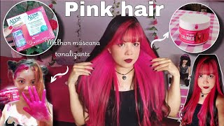 FINALMENTE! Pintei o Cabelo de Rosa (mechas)  me sinto a Draculaura! 🧛‍♀️💖