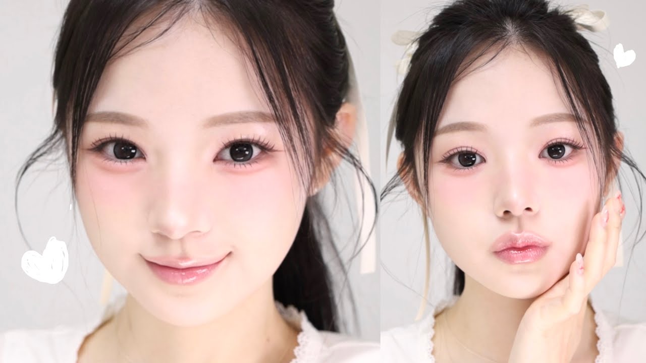 5세대 아이돌 깔 ⁺◟🎀 뽀용 라이트 핑크 메이크업🤍˚⋆
