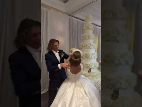 Groom Smashes Cake in Bride's Face || ViralHog