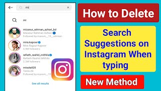 How to Delete Instagram Search Suggestions When Typing ।Remove Search Suggestions on Instagram