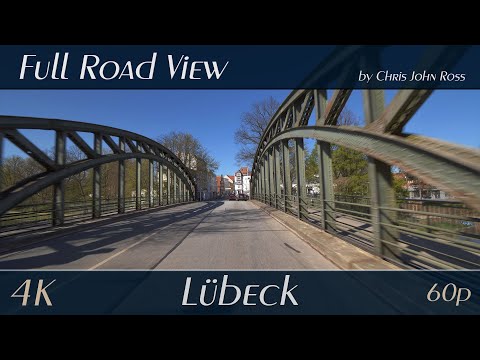 Lübeck, Germany: Altstadt - Hüxterdamm, Kanalstraße - 4K (2160p/60p) Ultra HD