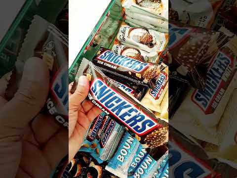 SNICKERS Popsicle Icecream 🍫 #shorts #asmr #viral #usa #russia #chocolate #india #yummy #satisfying