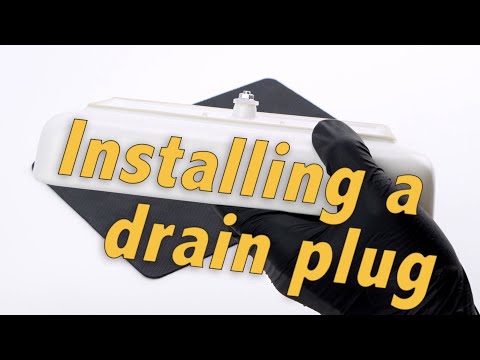 Installing a drain plug