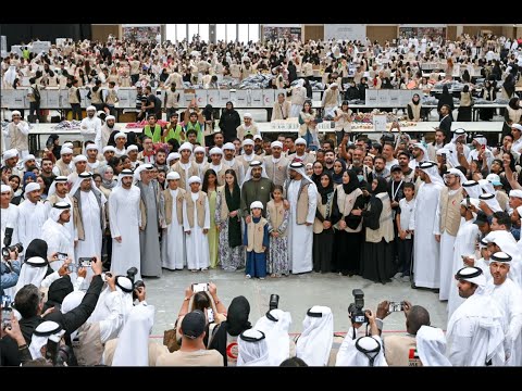 His Highness Sheikh Mohammed bin Rashid Al Maktoum-News-Mohammed bin Rashid visits ‘Bridges of Giving’ campaign centre, encourages volunteers supporting Syria-Turkiye quake victims to continue their efforts