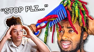 Reacting To People Combing Out Dreadlocks