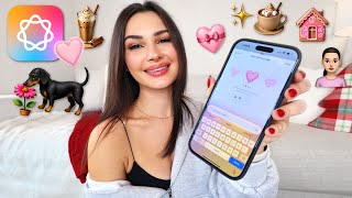 creating custom emojis with genmoji in iOS 18! 📱💖