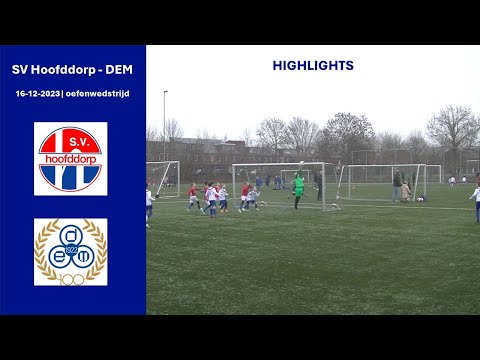 SV Hoofddorp JO9-1 - DEM JO9-1 oefenwedstrijd | 16 december 2023 | Jeugdkeeper Bram de Heer RKVV DEM
