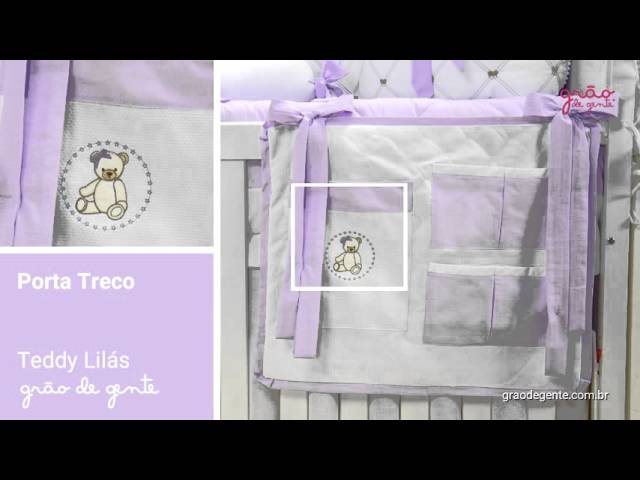 Porta Treco Teddy Lilás | Grão de Gente