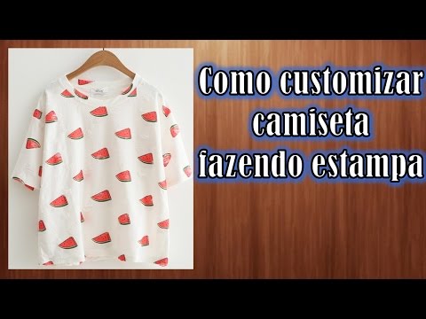 Como customizar camiseta com estampa
