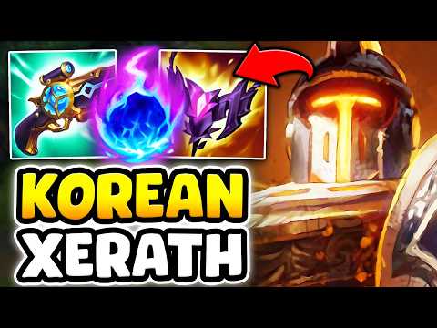 THIS KOREAN XERATH BUILD IS 100% BROKEN RIGHT NOW! (1V9 HARD CARRY)