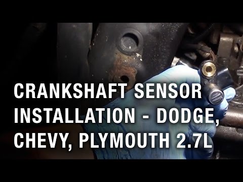 Crankshaft Sensor Installation - Dodge, Chrysler, Plymouth 2.7L