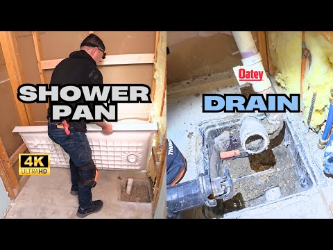 Installing A Shower Pan Base and Oatey PVC Drain