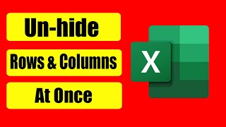 How To Show Or Unhide Multiple Rows And Columns At Once In Excel