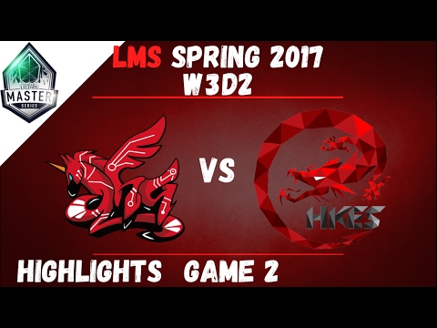 AHQ vs HKE Highlights Game 2 LMS Spring W3D2 2017 AHQ e-sports Club vs Hong Kong Esports