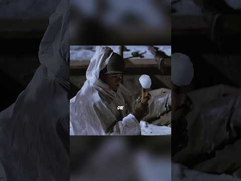 Der Soldat erkannte, dass die vom Feind geworfenen Granaten nur Schneebälle waren.#movie #shorts