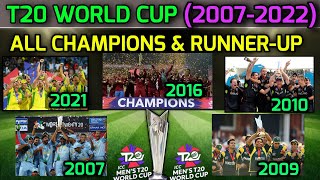 T20 World Cup All Champions & Runner-up Team (2007-2022 | T20 World Cup All Winners & Runner-up Team