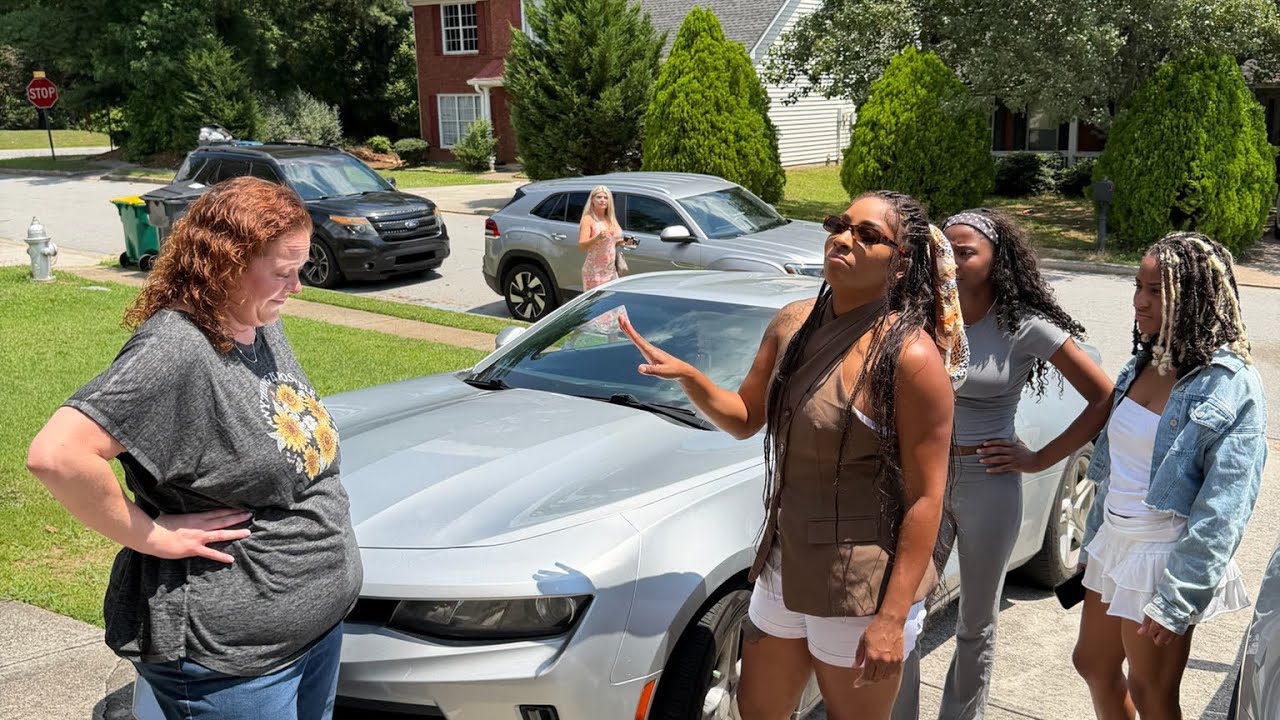 Bethany checks Sharra for stopping by unannounced