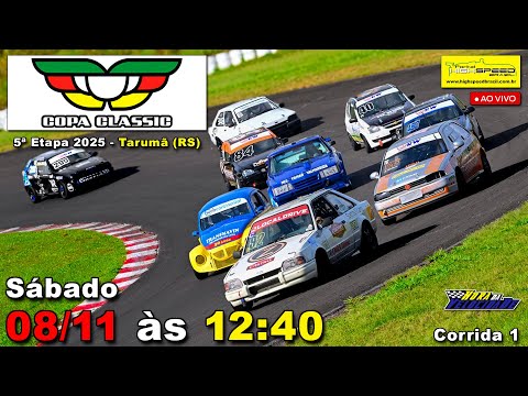 🔴 COPA CLASSIC | Corrida 1 | 5ª Etapa 2025 | Tarumã (RS) | Ao Vivo