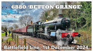 6880 ‘BETTON GRANGE’ works the Battlefield Line, 1st December 2024.