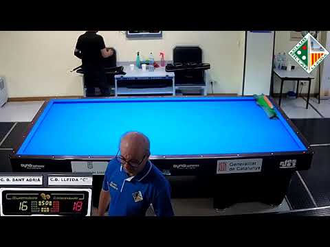 LLIGA CATALANA 3BANDES 4aDIV - CB LLEIDA "C" (A.ROPERO) VS CB SANT ADRIÀ "D" (LUIS ORTA) - MESA 3